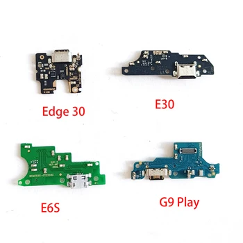 1шт Для Motorola Moto Edge 30 E20 E30 E40 E6 E6S E7 Plus USB Зарядное Устройство Док-станция Для Зарядки Разъем Порта Гибкий Кабель С Микрофоном