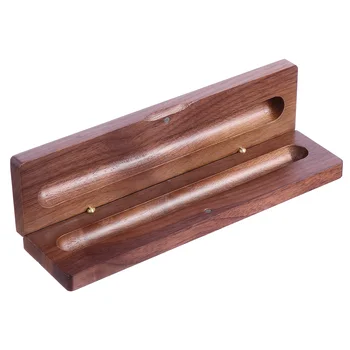 1шт Коробка Для Ручек типа Раскладушки Деревянная Коробка Для Хранения Ручек Дисплей Коробка Для Хранения Организатор 10