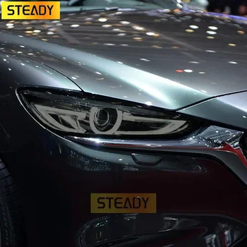 2 Шт Защитная пленка для автомобильных фар, Восстановление фар, Прозрачная Черная Наклейка из ТПУ для Mazda 6 2019 2020 Аксессуары Atenza 3