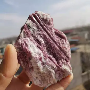 200 г натурального красного турмалина кристалл драгоценного камня образец минерала 9