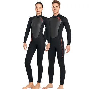 2023 Высокоэластичный водолазный костюм 3 мм, мужской цельный теплый гидрокостюм с длинным рукавом, женский купальник для серфинга, зимний купальник для взрослых с медузами