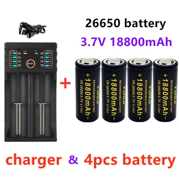 2023neue hochwertige 18800 Batterie 3,7 mah v 50a Lithium-Ionen-Akku für LED-Taschenlampe ladegerät 7