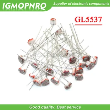20шт 5537 светозависимый резистор фоторезисторный резистор GL5537 5 мм фоточувствительное сопротивление 35514 IGMOPNRQ 8