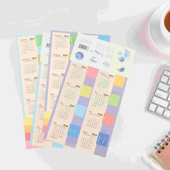 24 Листа календаря, указателя, наклейки-бирки, наклейки для офисного планировщика, Книжные вкладки, Многофункциональная бумага 7