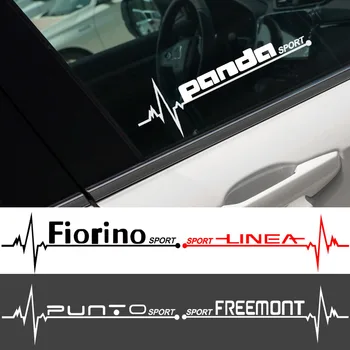 2шт Виниловые наклейки на окна автомобиля, Наклейки, Аксессуары для Fiat Panda Punto Freemont Linea Fiorino 9