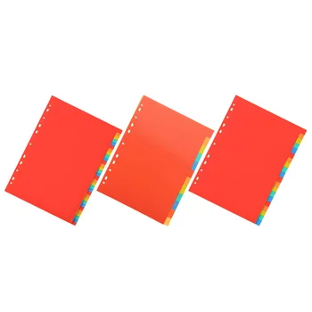 3 комплекта Цветных Разделителей Для папок, Разделителей для Блокнотов, Разделителей Страниц Для Блокнотов, Органайзеров 17