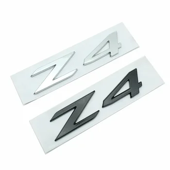 3d ABS Клей Хромированный Черный Логотип Z4 Буквы Эмблемы Значок Заднего Багажника Автомобиля Наклейка Для BMW Z4 E85 E89 G29 Z4 Стикеры Аксессуары 6
