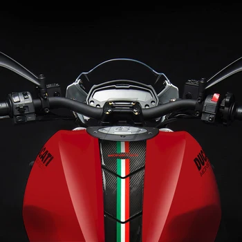3D Смола Carbon Look Бак Мотоцикла Накладка Протектор Масляная Наклейка Чехол для Ducati Monster 600 620 695 750 800 900 1000 Круглый Год 18