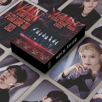 55шт Фотокарточек Kpop StrayKids Альбомы 5 ЗВЕЗД Lomo Card CHANGBIN Hyunjin Felix Фотооткрытка для коллекции фанатов