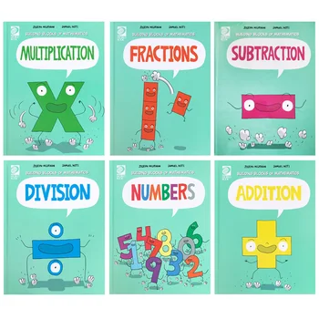 6 книг/ набор строительных блоков по математике, учебная книга по математике, детские комиксы, книги по математическому просвещению 10