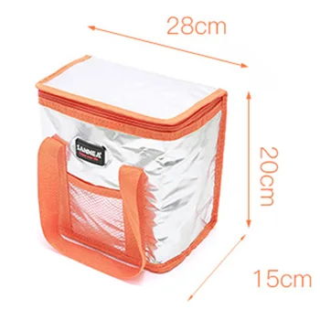 8L Алюминиевая Пленка Изоляционный Мешок Сумки Для Пикника Большой Охлаждающий Кулер Cool Bag Box Для Пикника Кемпинг Еда Ледяной Напиток Сумка 1