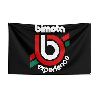 90x150 см Флаг Bimotas, баннер для гоночного мотоцикла с принтом из полиэстера Для декора- Баннер для украшения флага, Флаги для баннеров 4