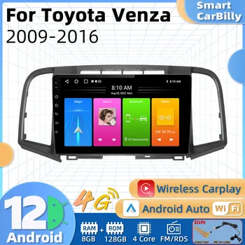 Android Автомагнитола для Toyota Venza 2009-2016 2 Din Мультимедиа 4G FM RDS WIFI GPS Навигация Стерео Carplay Авторадио 3