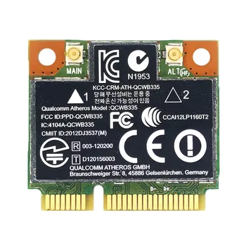 AR9565 WiFi Карта QCWB335 Mini PCIE Bluetooth 4,0 150 Мбит/с 2,4 G для XP Win7 Win8 Linux 7