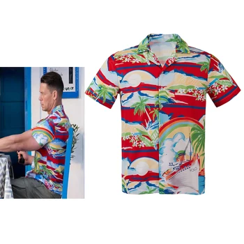Argylle Косплей, Гавайская рубашка Для взрослых Мужчин, Летние Каникулы, Пляжный Повседневный Топ, Карнавальная вечеринка, Уличная одежда с принтом. 10