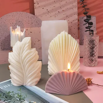 B0040 Большой размер домашнего декора ручной работы DIY Роскошная художественная ароматическая свеча Силиконовая форма для свечи в виде коралловой раковины 1