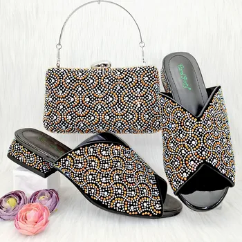 doershow/ Новое поступление, комплект свадебных туфель и сумки в африканском стиле, серебряные итальянские туфли с сумками в тон, нигерийская женская вечеринка! HGO1-25 12