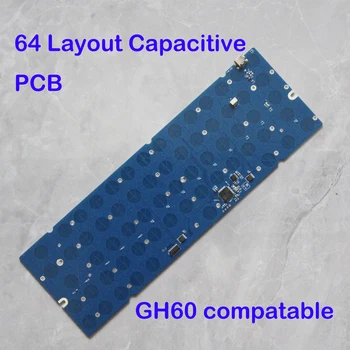 EC 64 PCB Емкостная Клавиатура PCB QMK ФЛАКОН Совместимый с Корпусом GH60 19