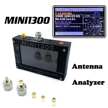 FULL-MINI1300 Plus 5V/1.5A Анализатор Антенн HF VHF UHF 0,1-1300MHZ Частотный Счетчик SWR Метр 0,1-1999 С ЖК-экраном 4