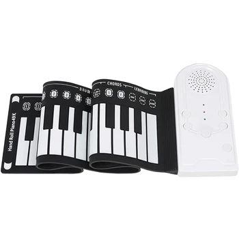 IRIN 49-Клавишное Ручное свернутое пианино, Силиконовая портативная клавиатура, Музыкальный инструмент для обучения, складной электронный орган для начинающих 1