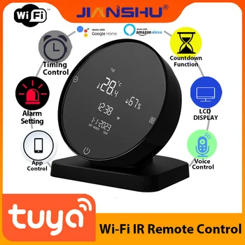 Jianshu Tuya Wifi RI Универсальный Умный Пульт Дистанционного Управления Wifi Tuya Датчик Температуры И Влажности Голосовое Управление С Alexa Google 5