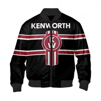 Kenworth Куртка-бомбер Techwear Бейсбольная форма Куртка Толстые пальто Парки Harajuku 3D Ветровки Куртки для мужской одежды