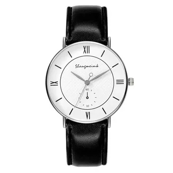 Mens Business  Design Mens Watches Luminous Hand  Leather Watch gümrüksüz vergisiz ürünler reloj hombre elegante akıllı saat 4