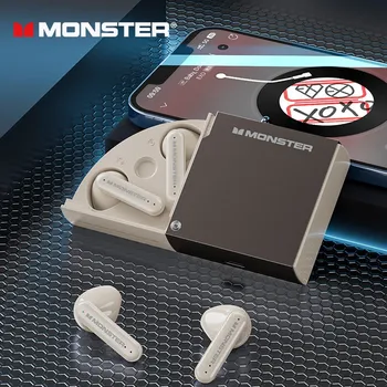 Monster Original XKT17 Новая Беспроводная Bluetooth-Гарнитура Ture V5.3 HI-Fi Стерео Наушники С низкой задержкой HD Voice Call Спортивные Наушники 18