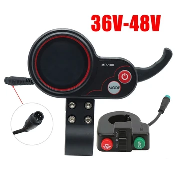 MR-100 ЖК-дисплей, приборная панель, 6 контактов + Кнопка переключения для электрического скутера KUGOO M4, Запасные Аксессуары 3