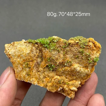 Natural pyromorphite mineral espécime pedras e cristais coleção pedras preciosas quartzo do tamanho da caixa de china 8
