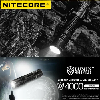 NITECORE EDC33 USB-C Перезаряжаемый 4000 Люмен Фонарь Тактический Светодиодный Фонарик Дальность Луча 450 Метров Встроенный Аккумулятор 4000 мАч