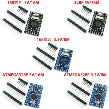 Pro Mini 168/328 Atmega168 3.3V 5V 16M/ATMEGA328P-MU 328P Mini ATMEGA328 5V/16MHz Для Arduino Совместим С Нано Модулем 6