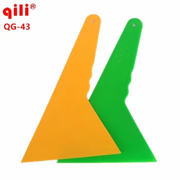 Qili QG-43 Большой размер 28 см * 15,5 см Треугольный Скребок Для обертывания кузова виниловой пленкой Наклейка Инструменты для установки Ручка Скребок 11