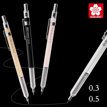 SAKURA XS-123/125 /Механический пресс, Автоматические карандаши для рисования 0,3 / 0,5 мм, Школьные канцелярские принадлежности для рисования 13