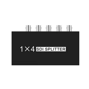 SDI Splitter 1X4 Поддержка HD SDI сигнала Мультимедийный Разветвитель SDI Extender Адаптер Поддержка ТВ Видео 1080P для проектора монитора DVR 4
