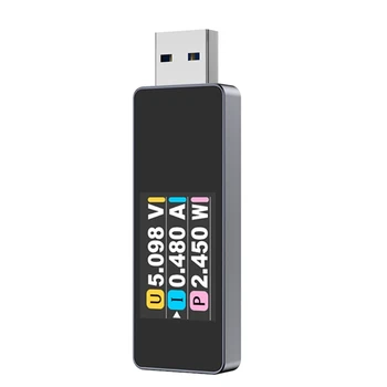 USB-тестер USB 3,2 Вольтметр Тестер тока Измеритель мощности Мультиметр Амперметр USB-тестер Емкость цветного дисплея T5EE 5
