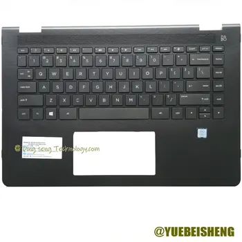 YUEBEISHENG 96% Новый для HP X360 14M 14-BA048TX 14-BA 100TX Упор для рук Верхняя крышка клавиатуры США 924117-001 5