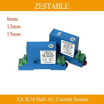 ZA-K14 Преобразователь переменного тока Переменного тока 0-100A 0-200A Вход 4-20mA 0-20mA 0-5V 0-10V Датчик тока Холла Амперный Преобразователь 18