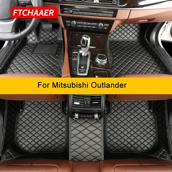 Автомобильные коврики FTCHAAER на заказ для Mitsubishi Outlander 2000-2023, автомобильные ковры, аксессуары для ног 15