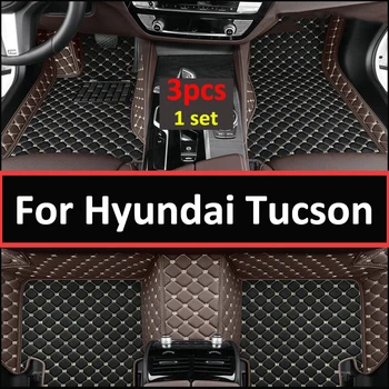 Автомобильные коврики для Hyundai Tucson 2015 2016 2017 2018 Пользовательские автоматические накладки для ног автомобильный ковер