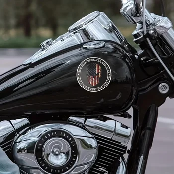 Автомобильные наклейки Маскировочные знаки Металлический Череп Металлический значок Американский мотоцикл Мотоцикл Металл 1