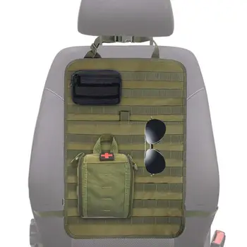 Автомобильный органайзер на заднем сиденье, органайзер для автомобильных сидений, универсальная игрушка для закусок, подвесная сумка для внедорожников, грузовиков, внедорожников с карманами для автомобильных сидений. 14