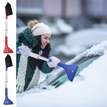 Автомобильный скребок для снега и щетка, многофункциональная автомобильная лопата для снега, инструмент для очистки окон от снега, зимний ледокол, автоаксессуары