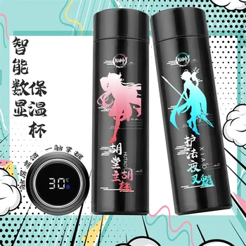 Аниме-игра Genshin Impact Tartaglia Diluc Xiao Zhongli Hutao Venti Concept Digital Thermos Cup в подарок 2