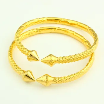 Африканский унисекс Золотой браслет из Эфиопии, браслет регулируемого размера, ювелирные изделия золотого цвета для мужчин и женщин 8