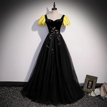 Вечернее платье без бретелек длиной до пола, роскошная складка трапециевидной формы, аппликации из блесток, элегантное вечернее платье большого размера, женское B2402 6