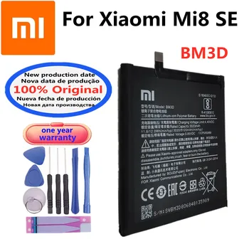 Высококачественный оригинальный аккумулятор Xiaomi BM3D 3120mAh для Xiaomi Mi8 Mi 8 SE, запасные батареи для мобильных телефонов + наборы инструментов 12