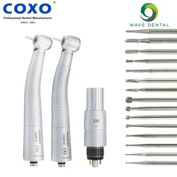 Высокоскоростной стоматологический наконечник CX207 GN-SP/ TP COXO Стандартный/с большой головкой, 6-луночный турбинный светодиодный соединитель подходит для NSK 9