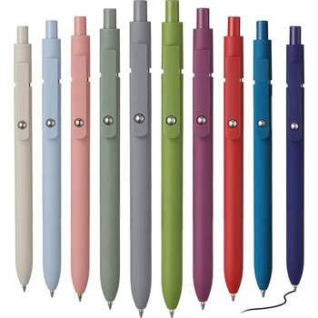 Гелевые ручки с черными чернилами Быстросохнущие шариковые ручки с выдвижными чернилами Fine Point 0,42 мм Шариковые пишущие ручки Эстетичные ручки 15