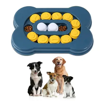 Головоломка с лакомством для собак, головоломка с собачьим кормом, головоломка с отверстием для хранения корма, замедляющая прием пищи и тренирующая мозг собаки щенка 15